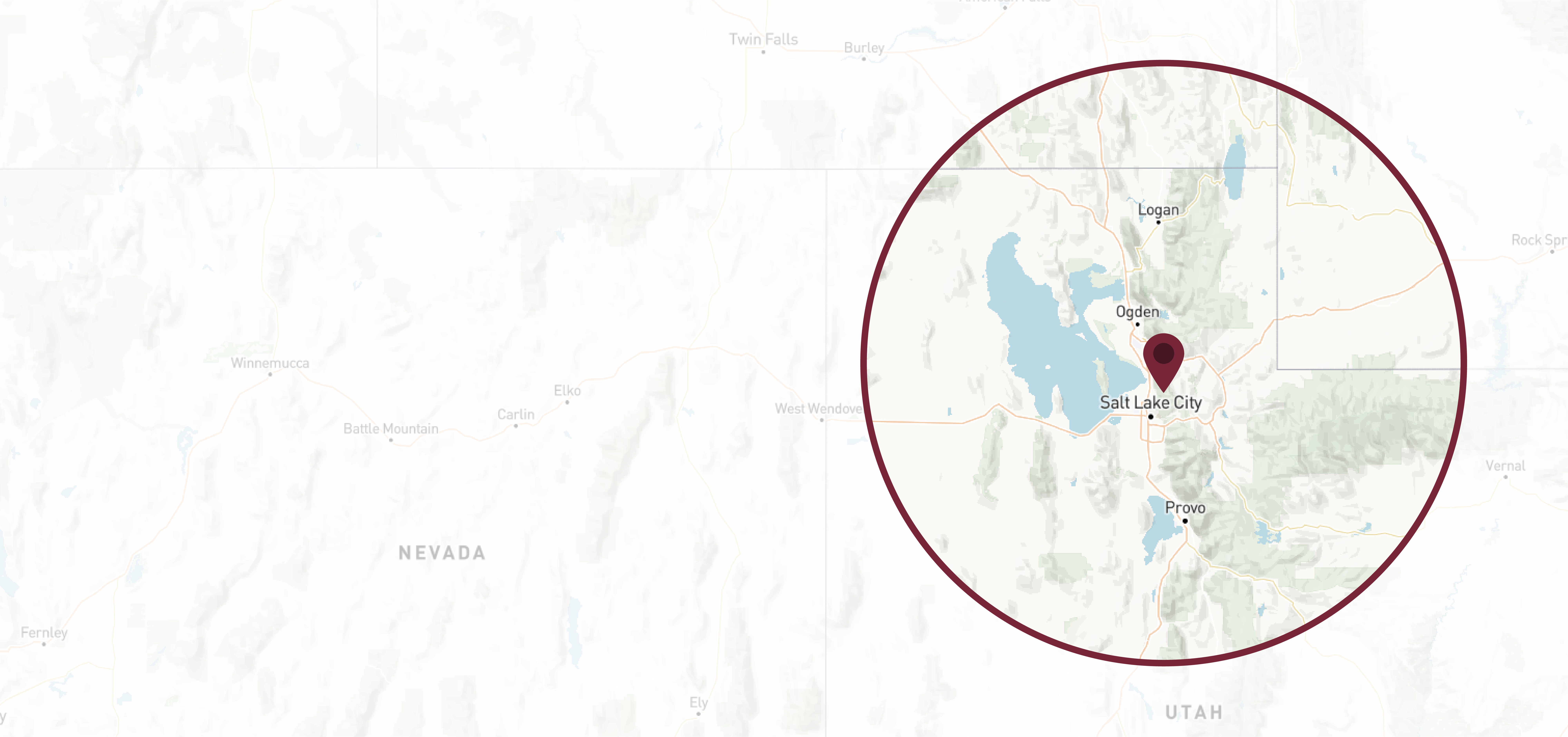Utah service area map